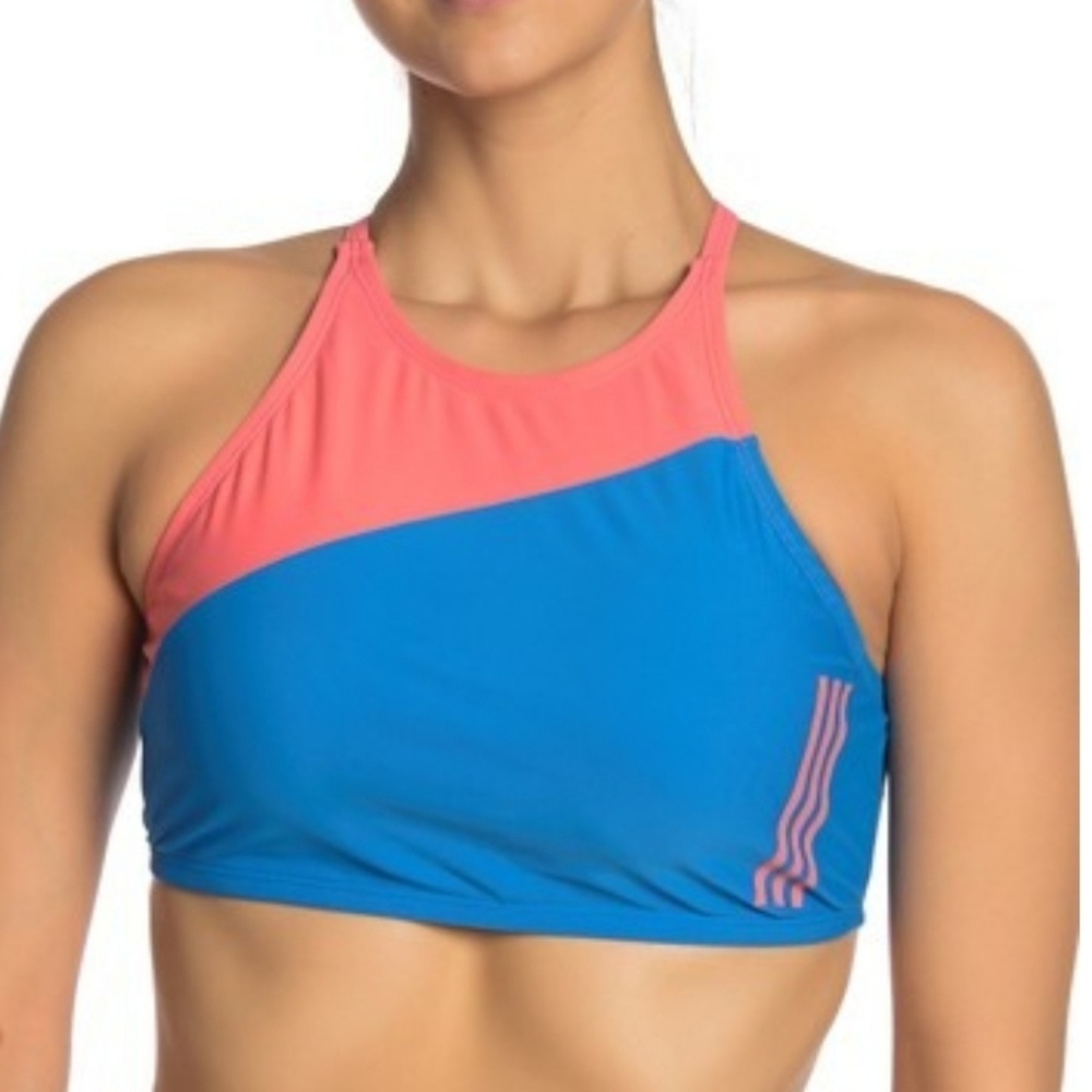 ADIDAS High Neck Colorblock Bikini TOP FINAL SALE